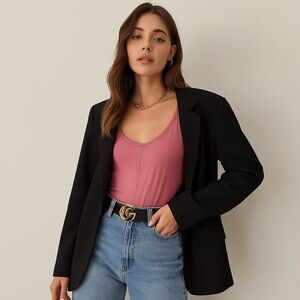 T by Alexander Wang Pink Suede Bodysuit Size 4